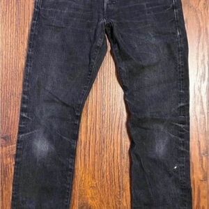 RRL Double R Black Selvedge Denim Jeans 30x32 Made in USA